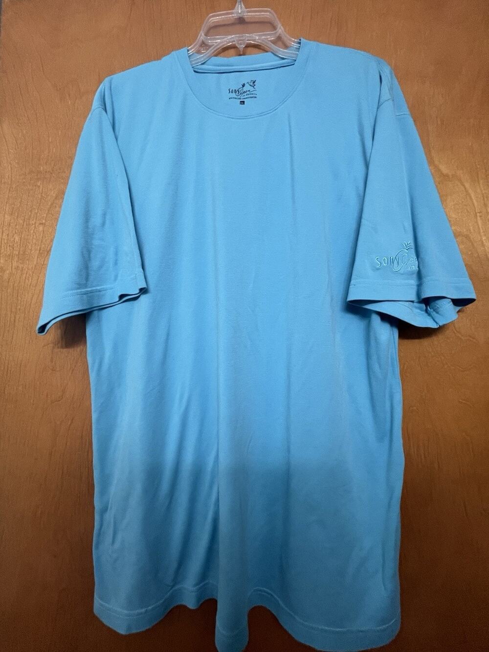 Sony Open Solid Blue Super Soft Shirt - 2XL -